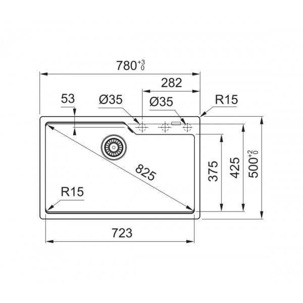 Lavello FRANKE UBG 610-72 SAH 114.0686.799