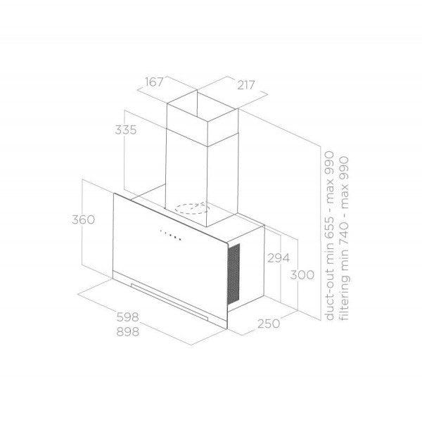 ELICA PRF0166939 APLOMB BL/A/90....