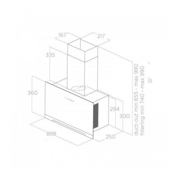 ELICA PRF0166941 APLOMB WH/A/90.