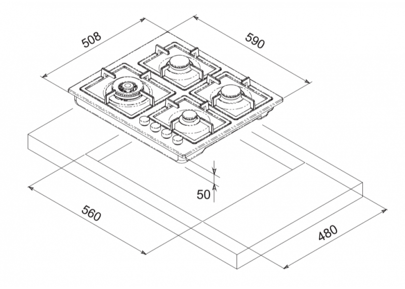 FQ604VTGL AVENA QUADRA LINE 60 SCHEMA