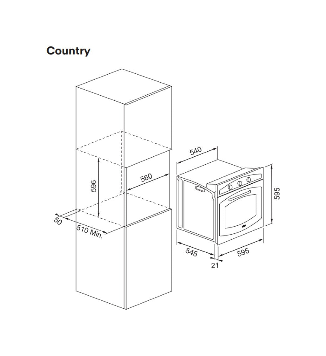 Franke FCO 82 H AV Country Forno..