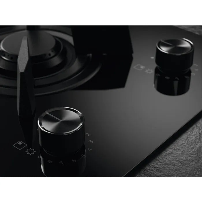 Aeg HDB64623NB Misto gas + induzione Bridge e Vertical Flame manopole