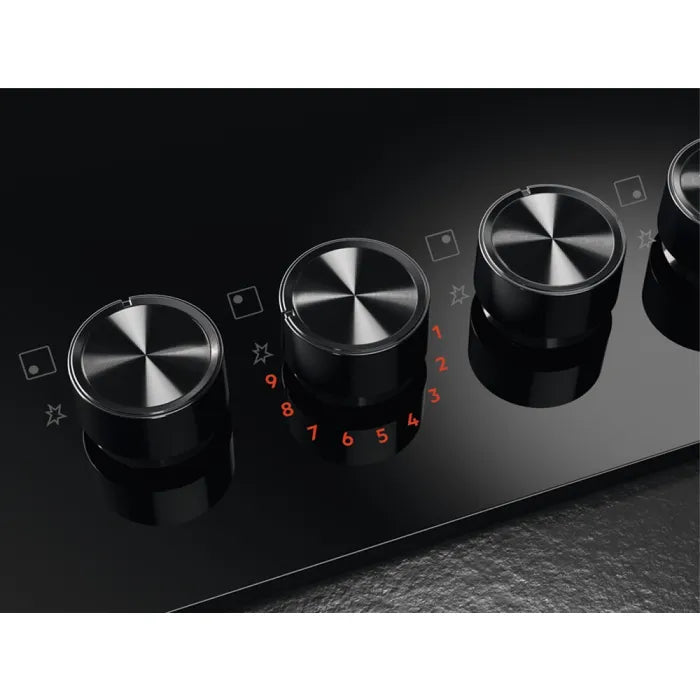 Aeg HKB95453NB on Glass controllo preciso della fiamma su nove livelli di potenza