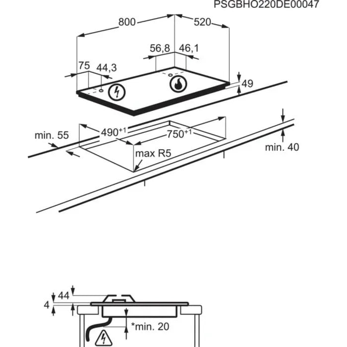 Aeg HVB8453IB schema incasso