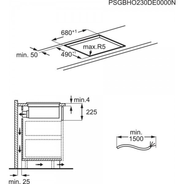 Aeg NCH74B01CB 6000 COMBOPIANO SCHEMA
