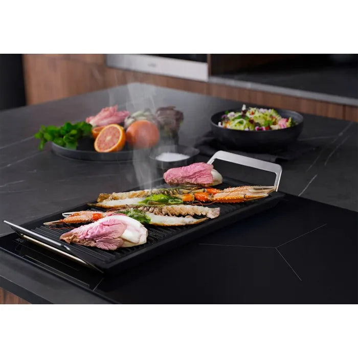 Aeg NII64B30AZ 8000 Piano cottura a induzione 60 cm, 4 zone, SenseBoil & Fry, SaphirMatt nero opaco cottura unita flexi zone