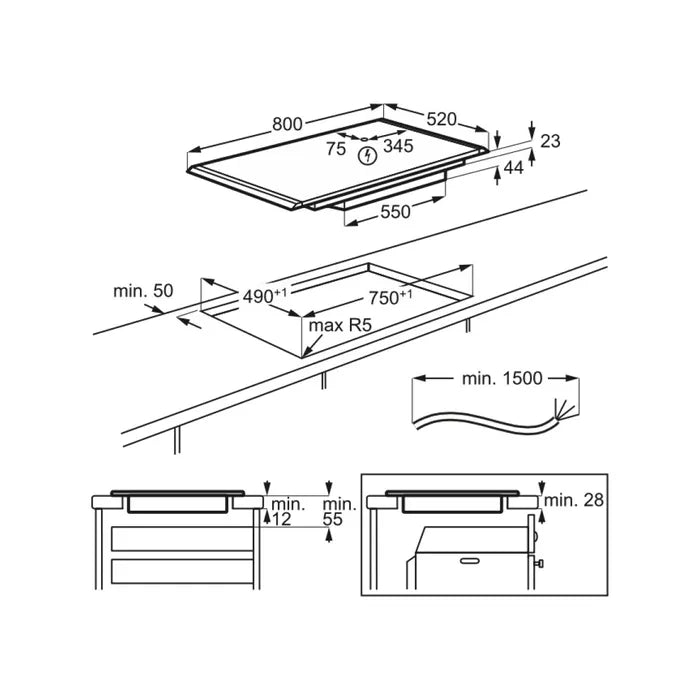 Aeg NIK85M30AZ 8000 schema tecnico