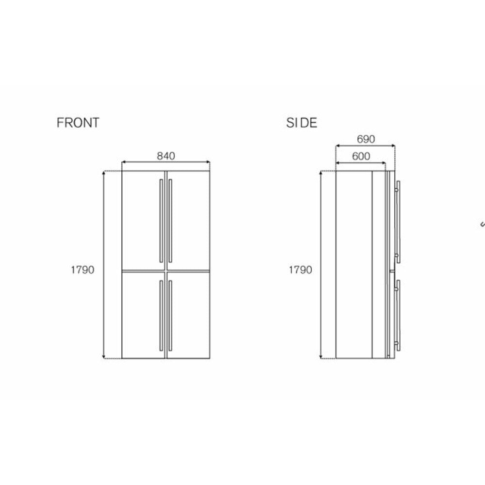 BERTAZZONI RCD84F4FXNC/24 MISURE
