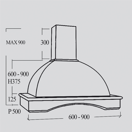 Cappa rustica LOIRA60.