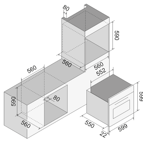 Forno Ilve OV60PMT3 schema misure
